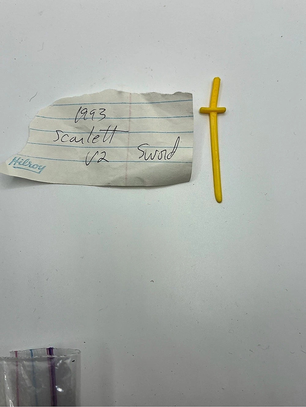 Hasbro G.I. Joe Ninja Force Scarlett v2 Yellow Sword Accessory